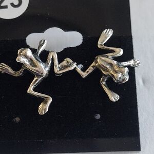 925 sterling silver frog earrings nrw